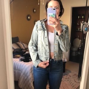 Light wash jean jacket